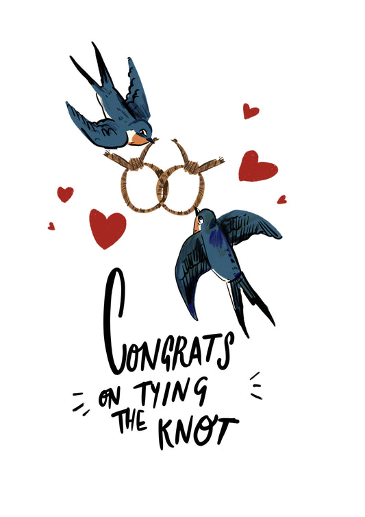 Tying the knot card