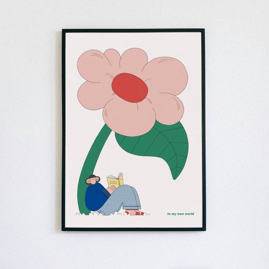 'In My Own World' Art Print