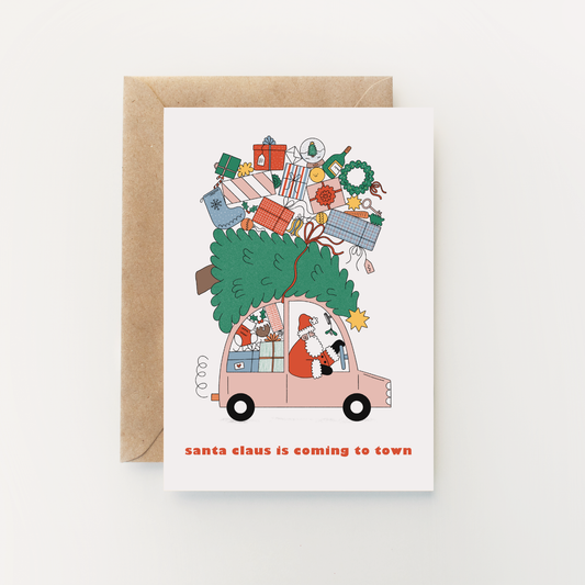'Coming to Town' Christmas Card