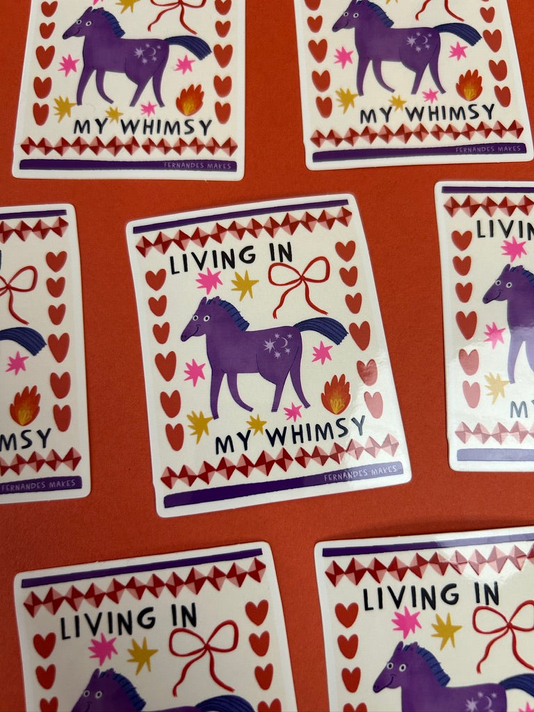 Living In My Whimsy Sticker