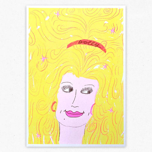 Dolly Parton A4 Risograph Print