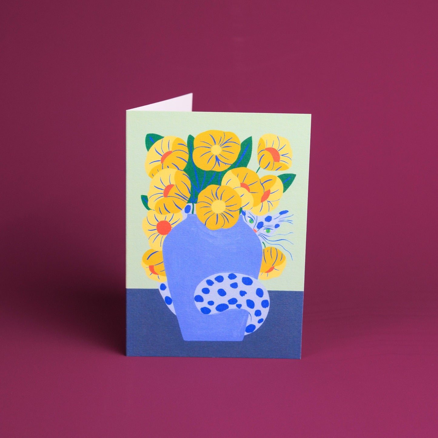 Hidden Cat Greetings Card