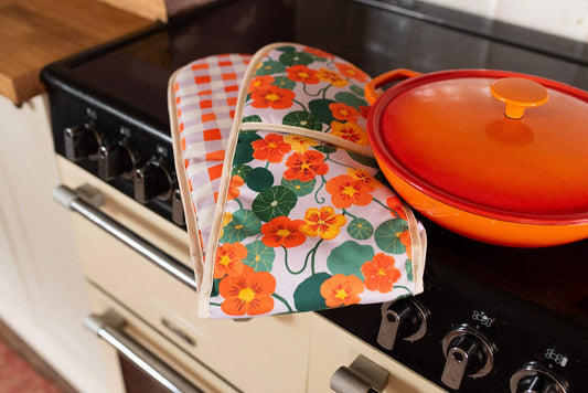 Nasturtiums Organic Cotton Oven Gloves