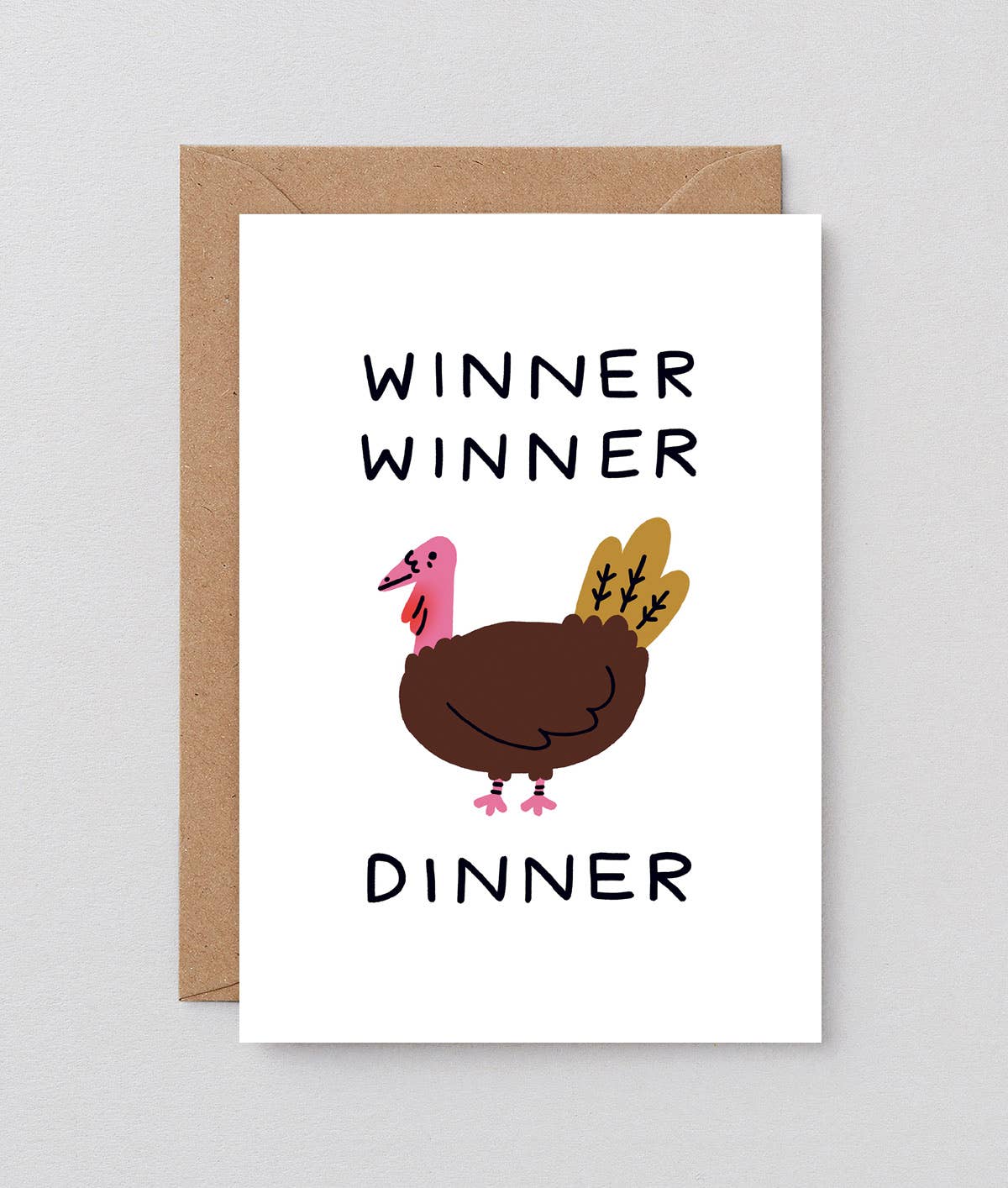 Winner Winner Turkey Dinner Holiday Greeting Card