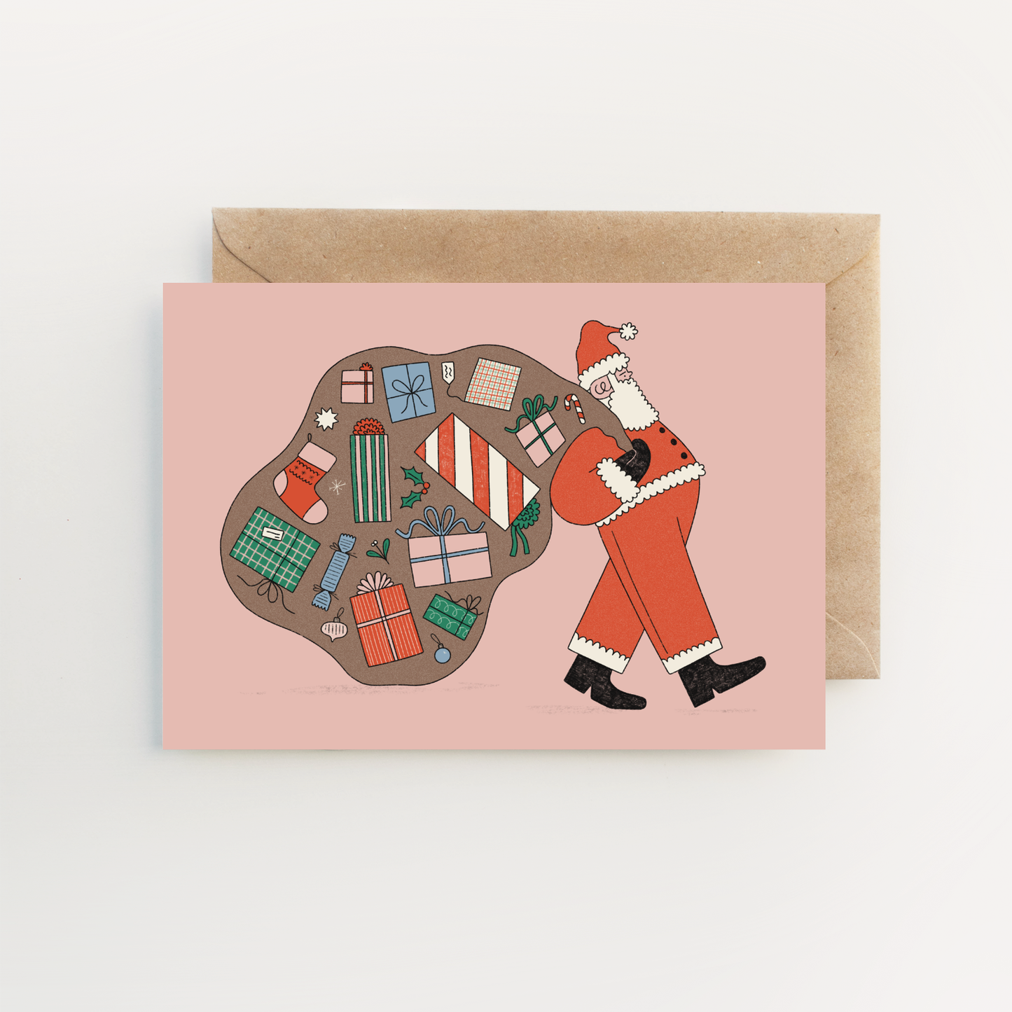 Santa Sack Christmas Card - Hollie Fuller