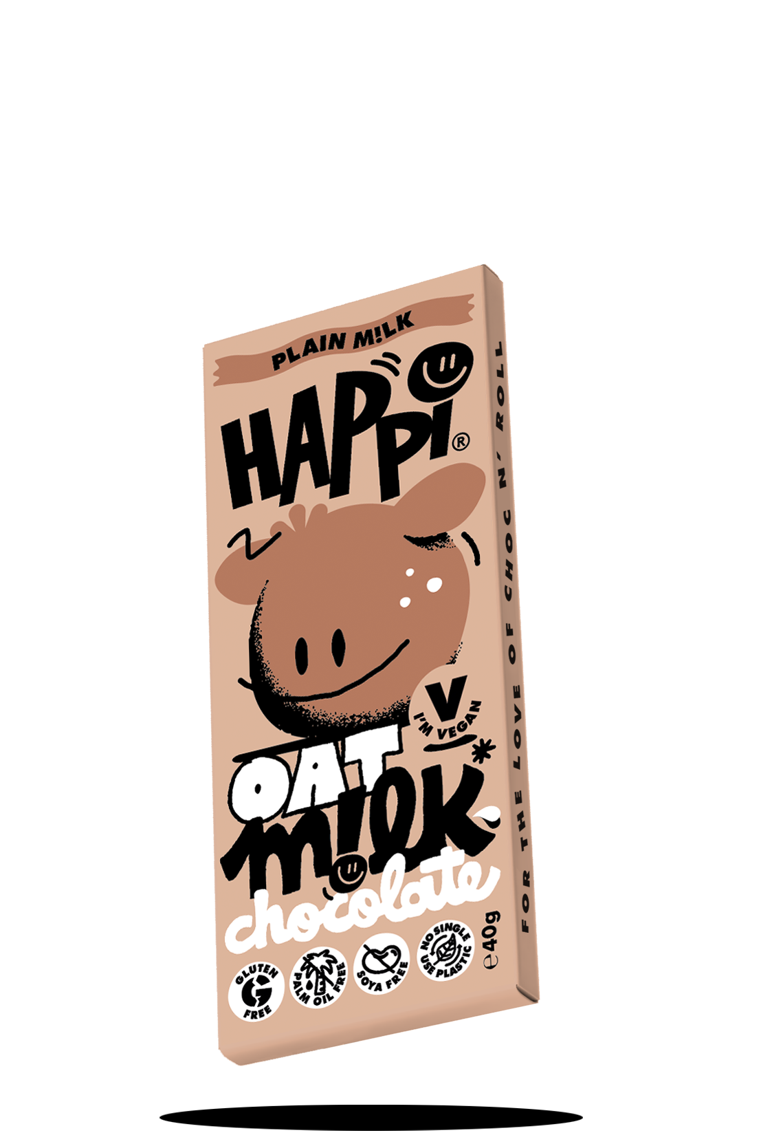 Plain Milk Bar, Happi Oat M!lk Chocolate, 40g