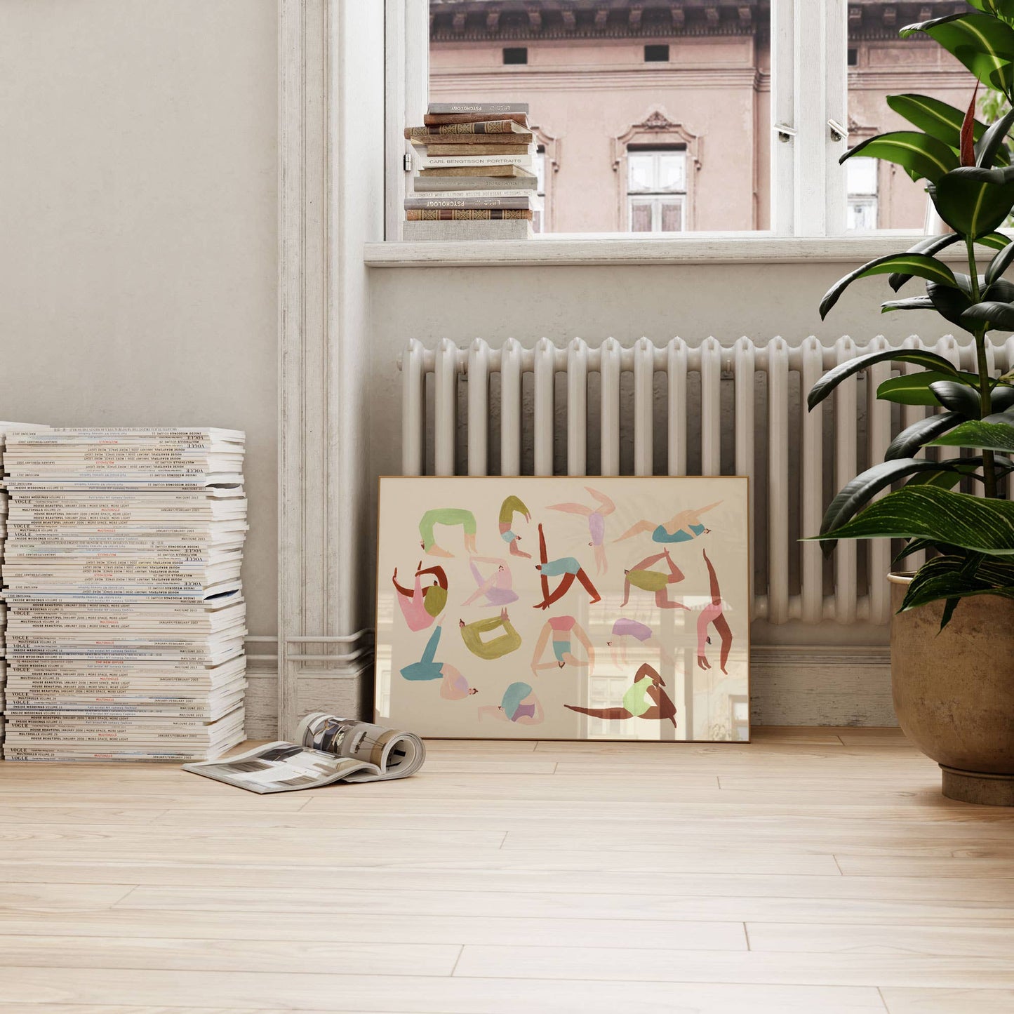 Yoga Ladies Art Print | Mindfulness Wall Art | Boho | Poses