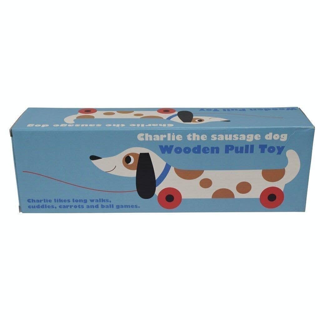 Wooden Pull Toy - Charlie The Sausage Dog