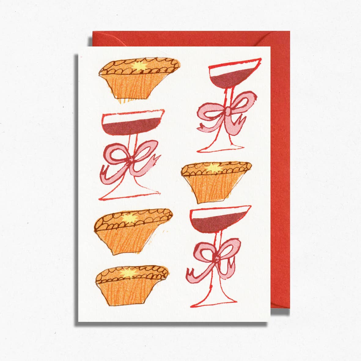 Mince Pies & Mulled Wine Christmas Card | Winter