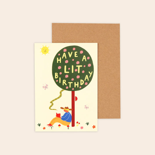 Have A Lit Birthday Greeting Card