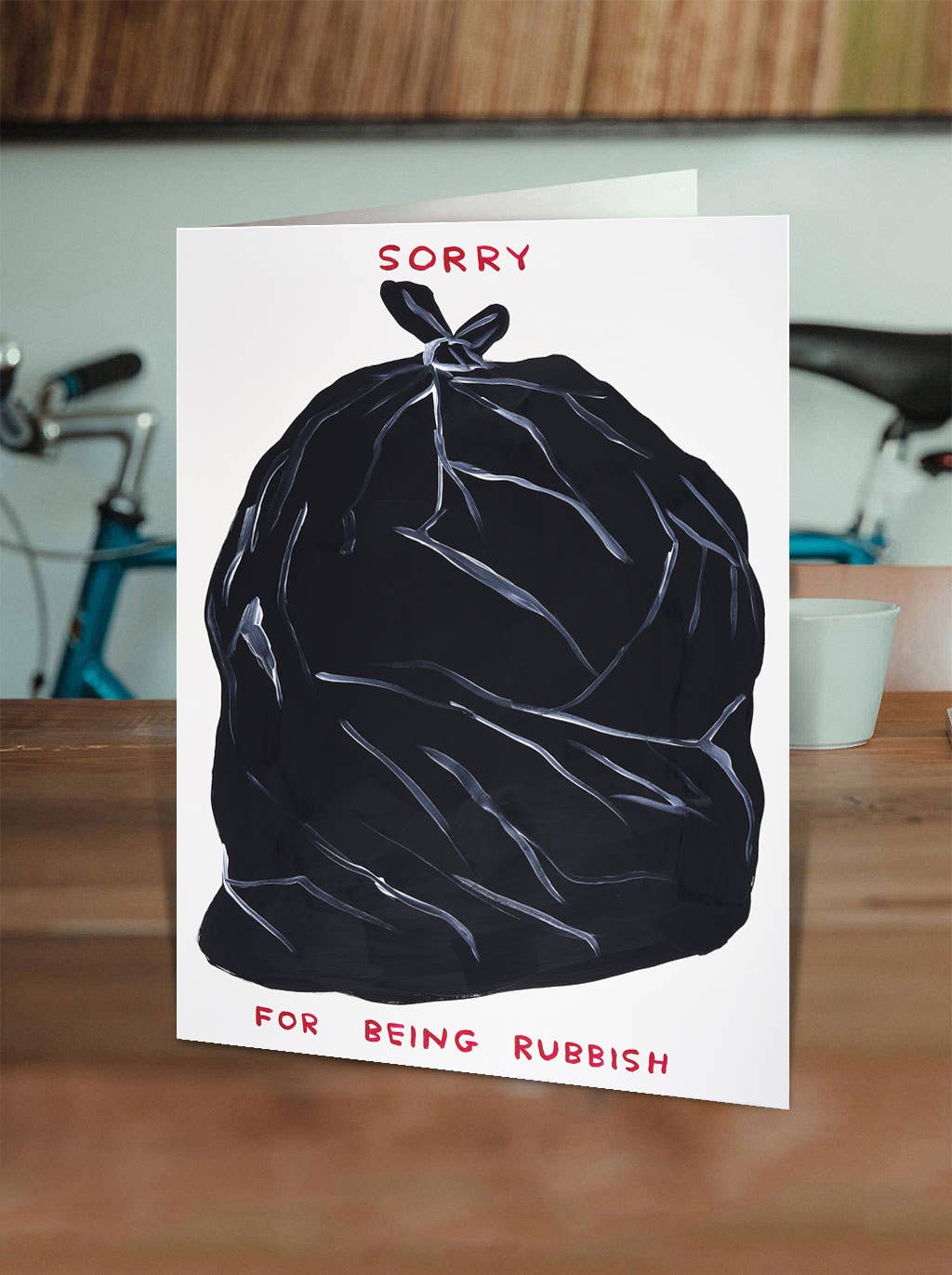 Funny David Shrigley - Being Rubbish Sorry Card