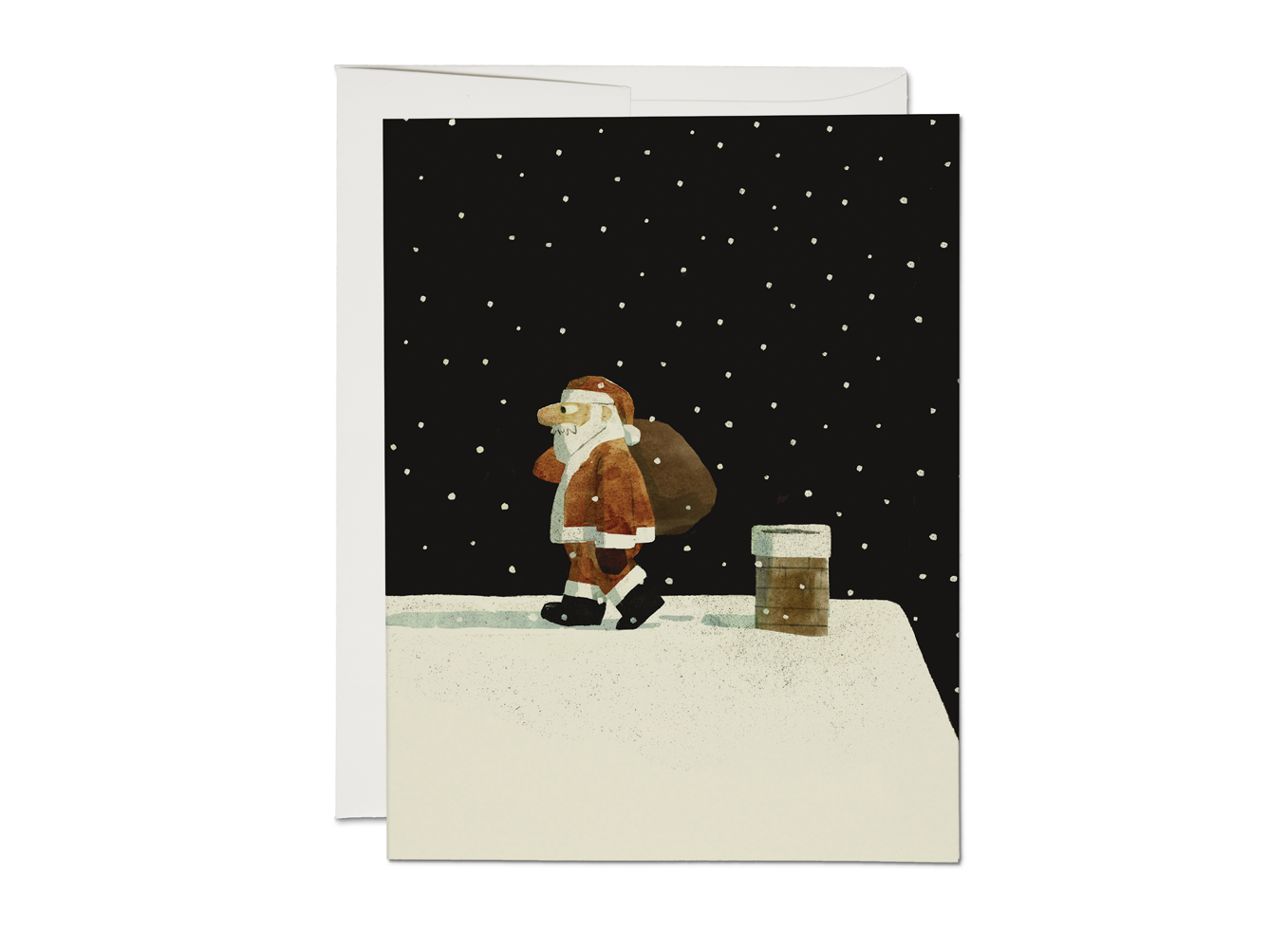 Up on the Housetop holiday greeting card