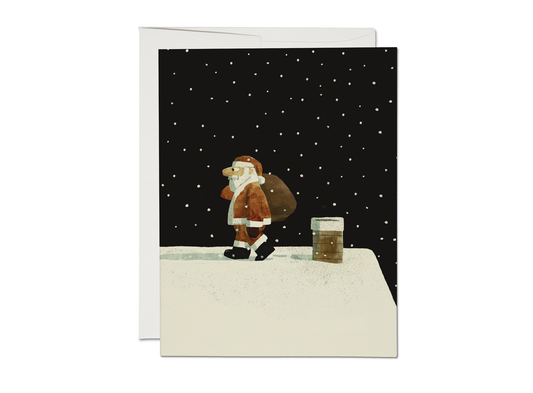 Up on the Housetop holiday greeting card