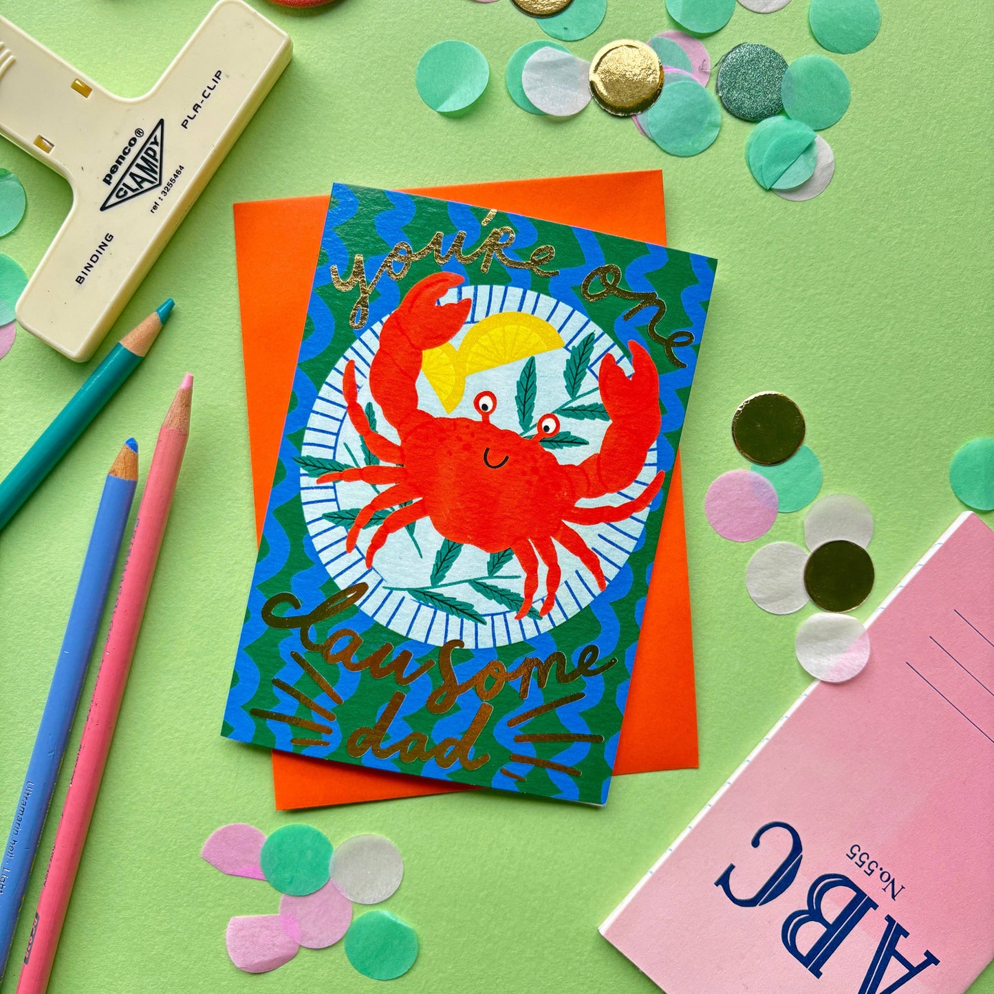 You're One Clawsome Dad Greeting Card