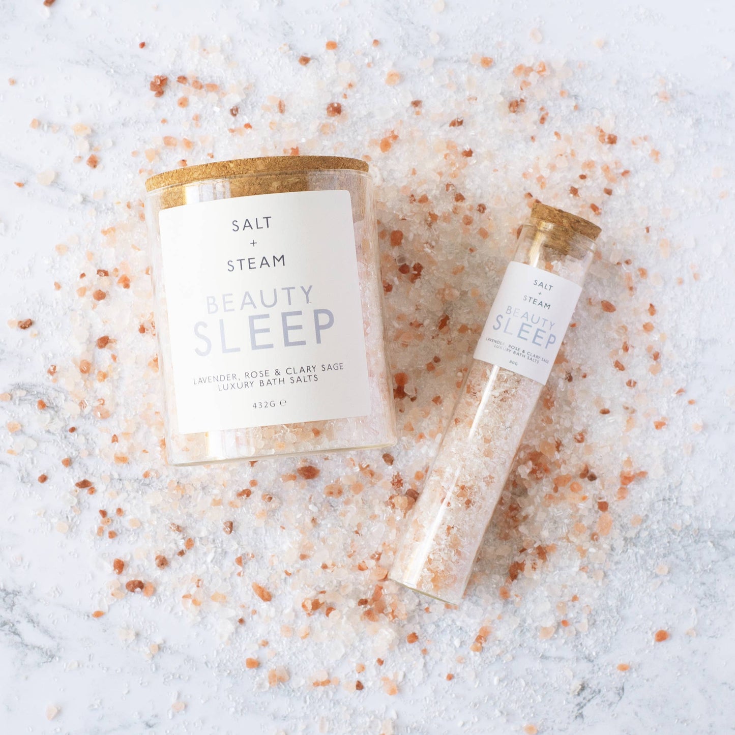 Beauty Sleep - Lavender & Rose Bath Salts 80g & 432g