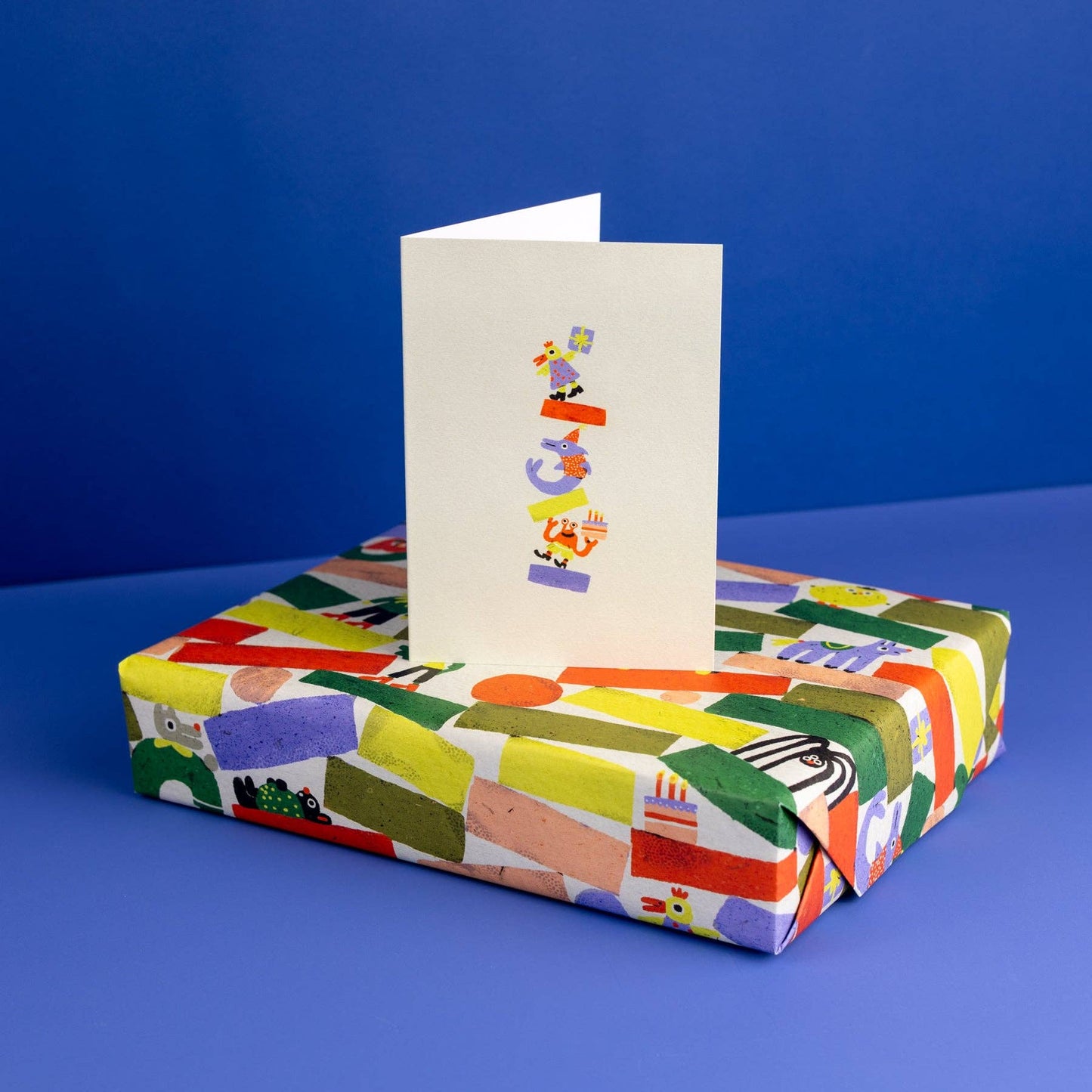 Animal Shapes Greetings Card