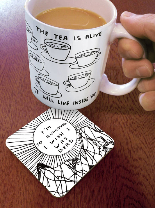 I'm So Hungover Coaster by David Shrigley