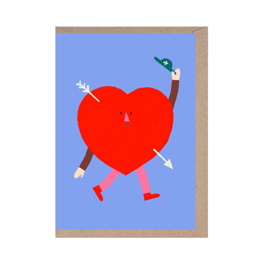 Love Heart Character Greeting Card