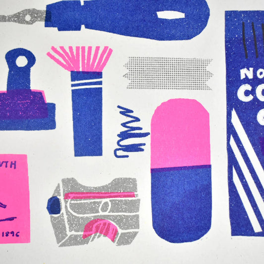 A3 Stationery Collection Riso Print