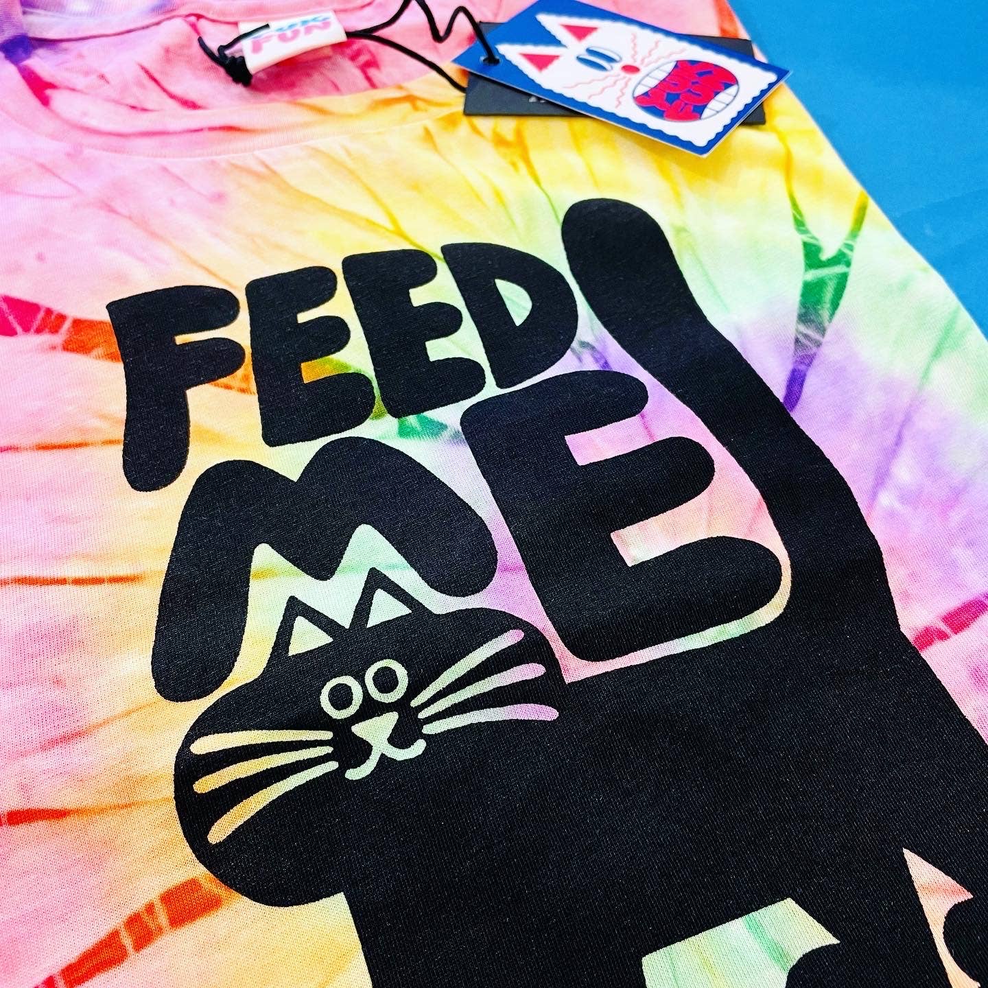 YUK FUN Feed Me Tie-Dye T-shirt