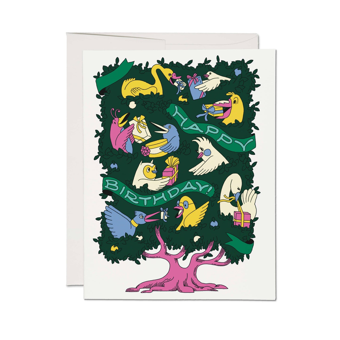 Birthday Birds Greeting Card