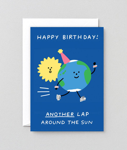 Another Lap Around The Sun Greetings Card