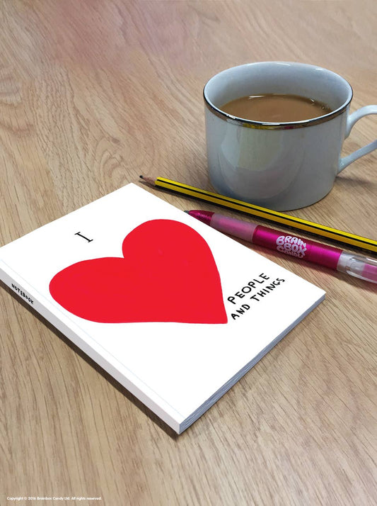 I Love People David Shrigley A6 Notebook