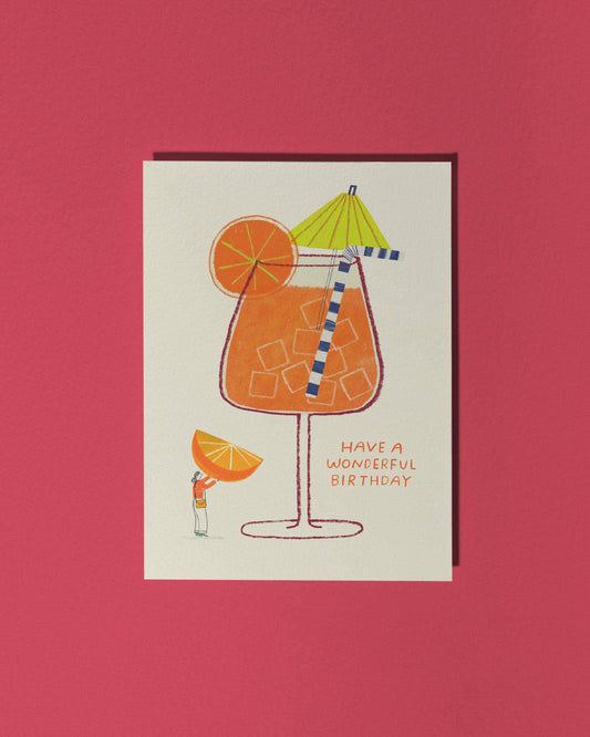 Have a Wonderful Birthday – Spritz Cocktail Card
