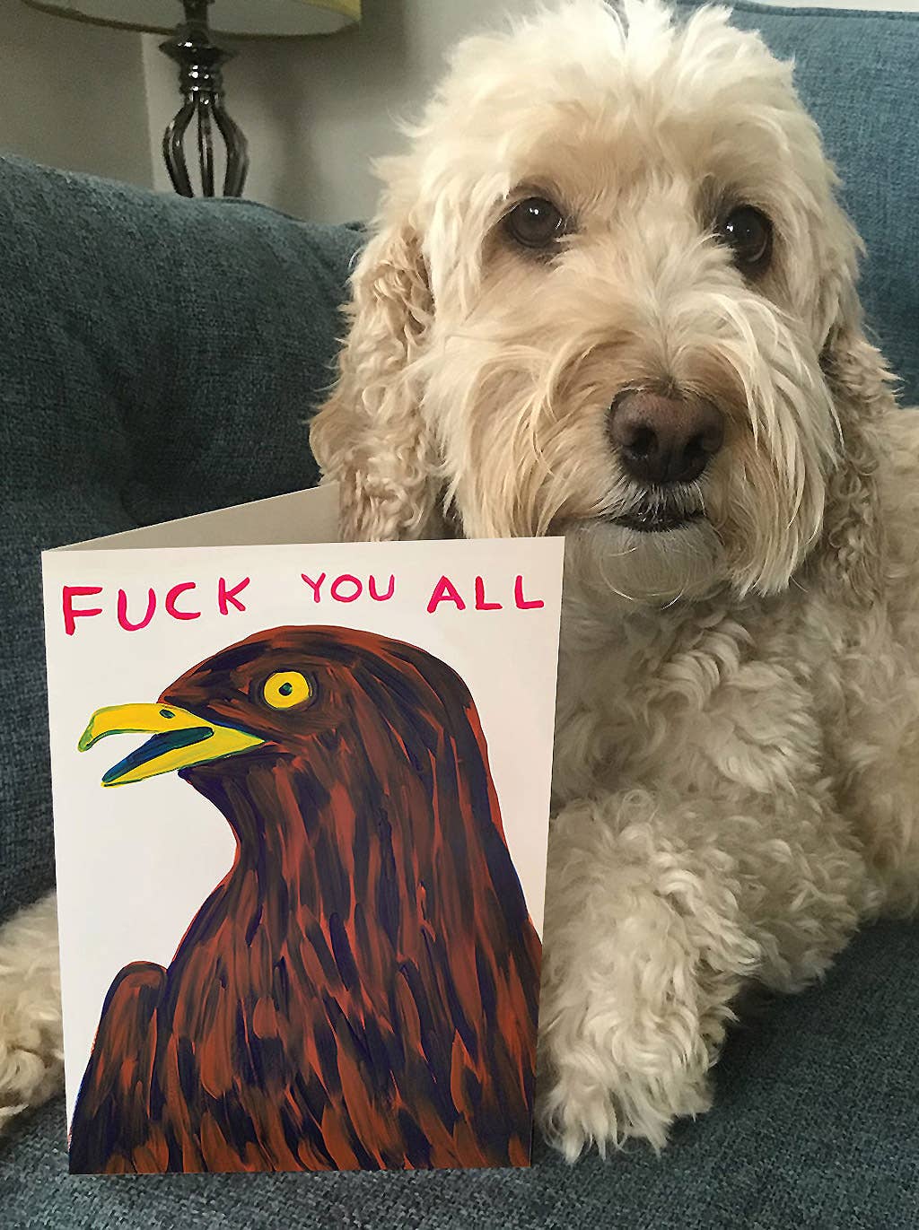 Fuck You All David Shrigley Card