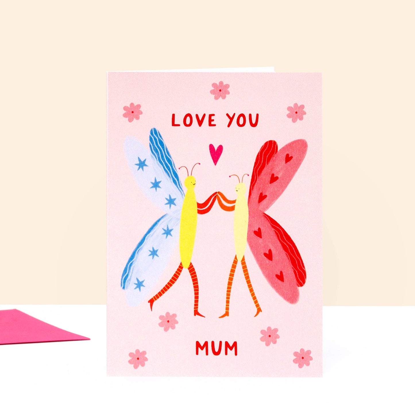 Love You Mum Butterfly Greeting Card
