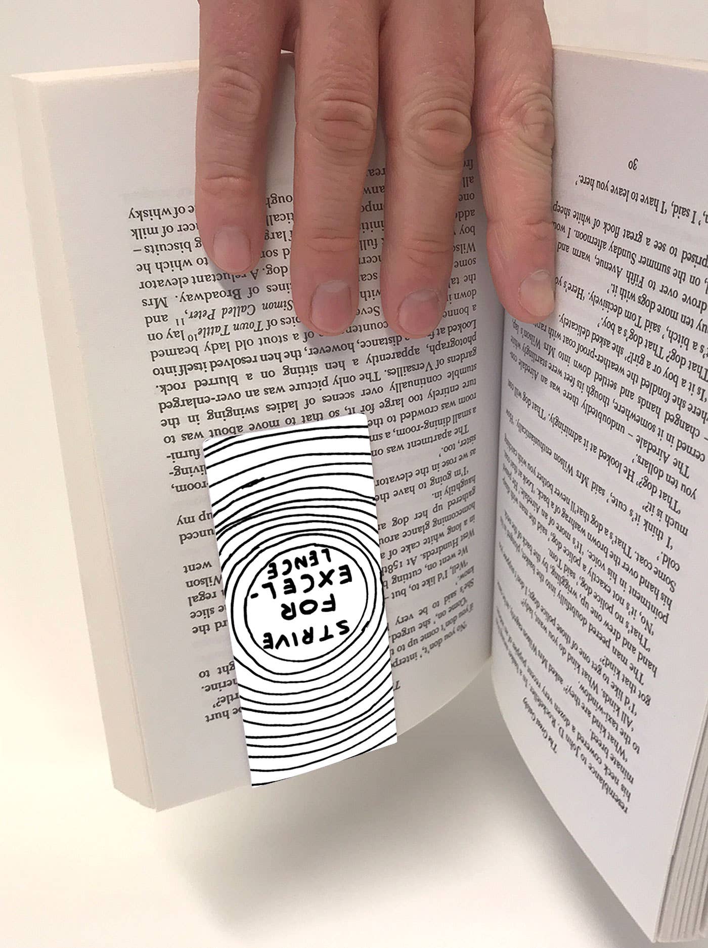 Strive For Excellence David Shrigley Magnetic Bookmark