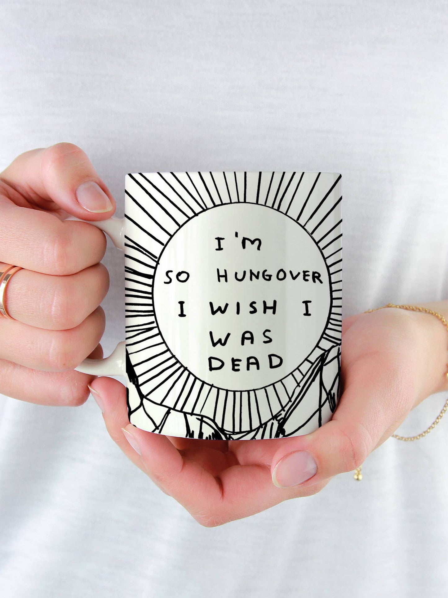 Hungover - David Shrigley Mug