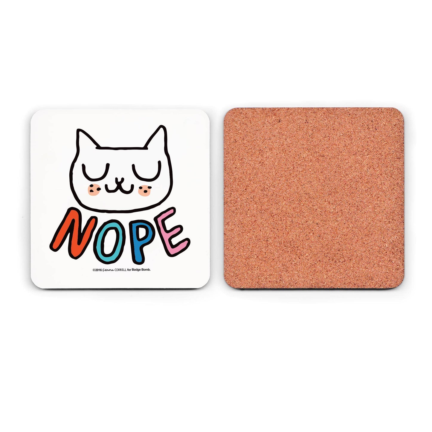 Gemma Correll - Nope Cat Coaster