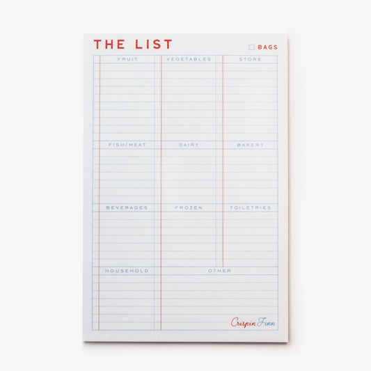 The List Note Pad Refill