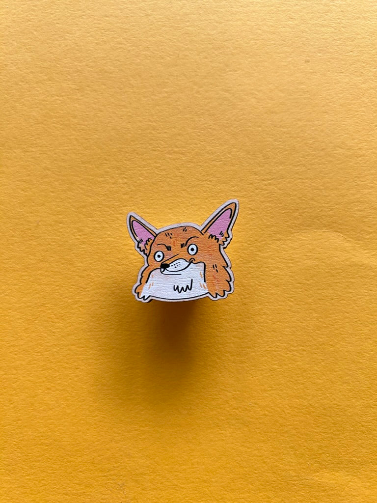 Wooden Dog Pins by Fernandes Makes