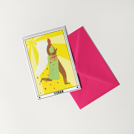 Tarot Virgo Birthday Card | Horoscope | Zodiac Card