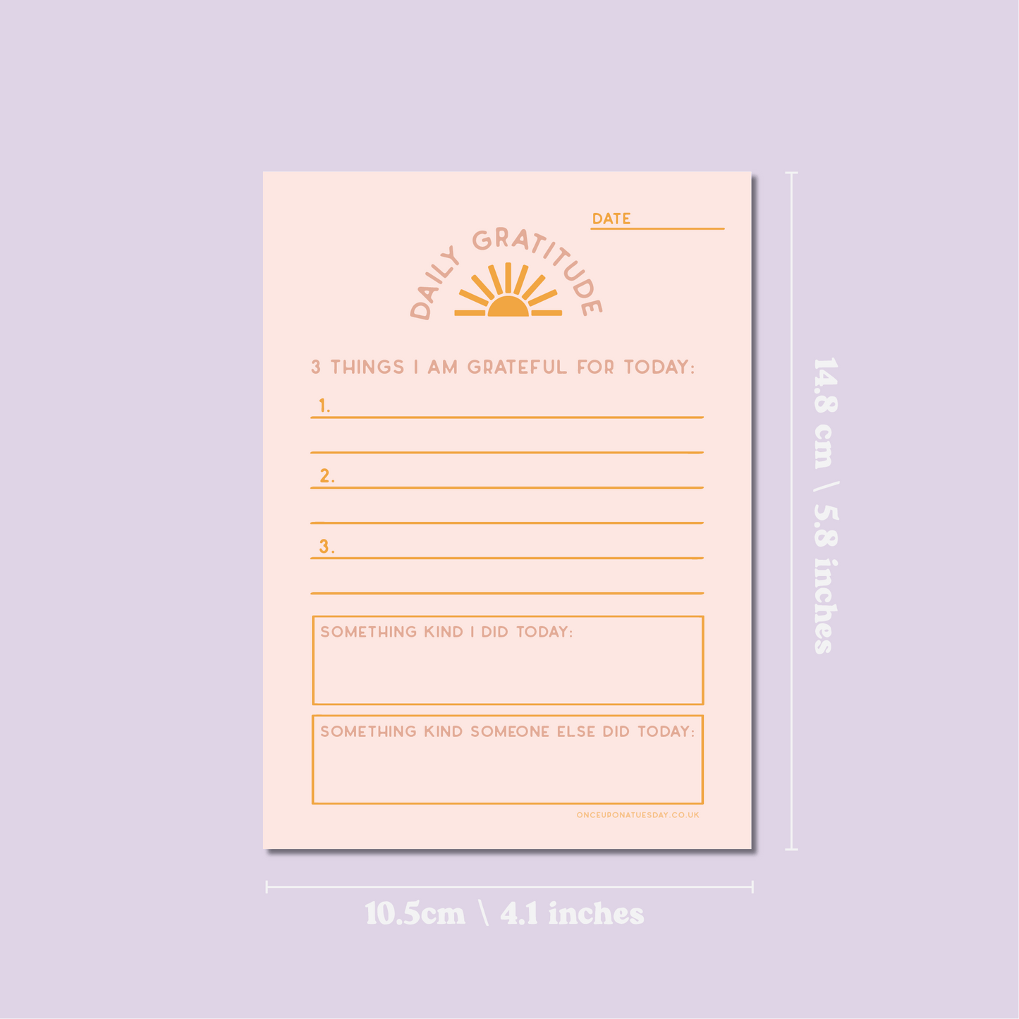 Daily Gratitude Pad | A6