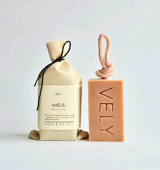 Amelie Natural Handmade Soap On A Rope