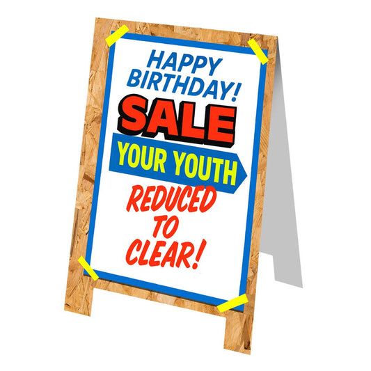 Happy Birthday Sale Sign Greeting Card