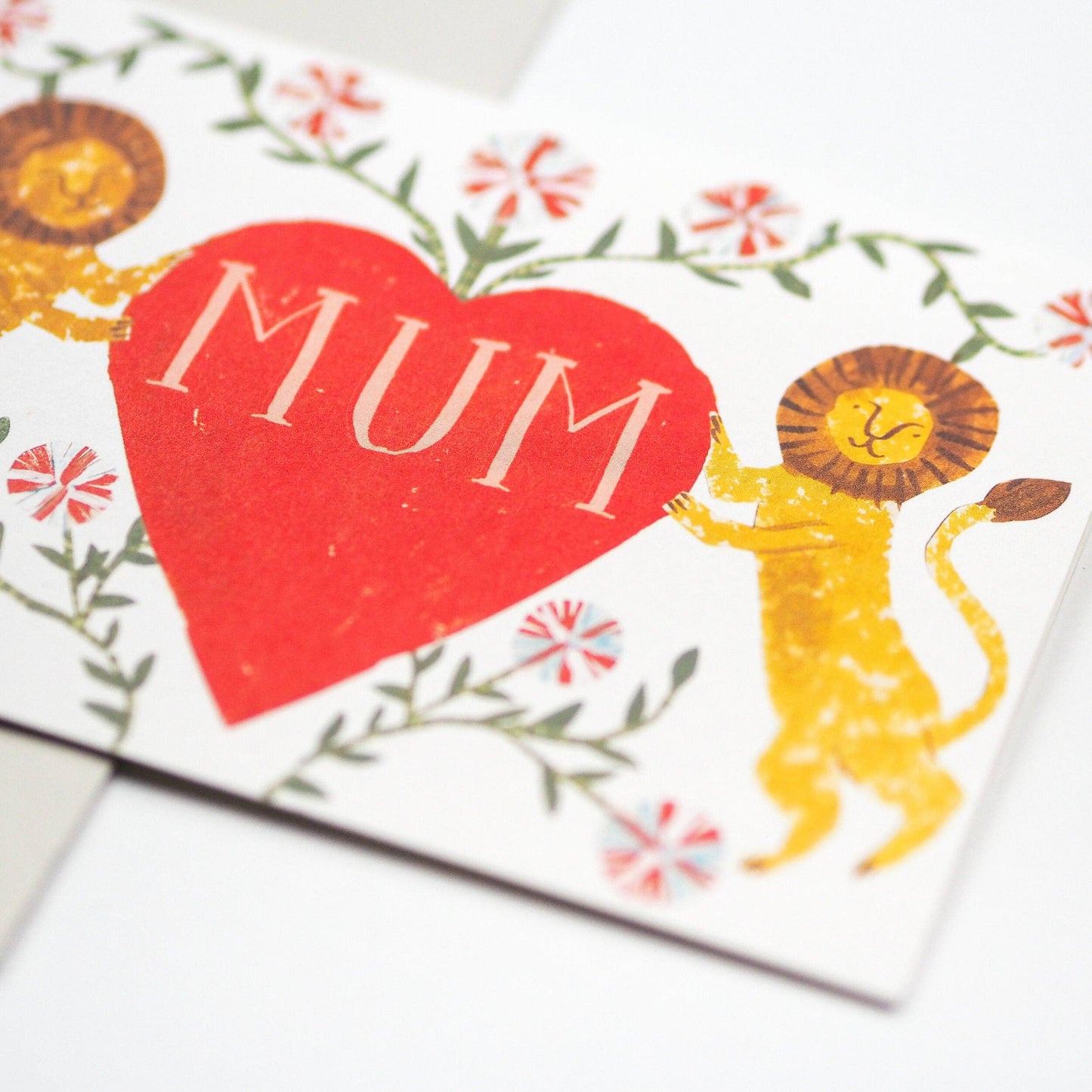 Mum Lion Heart Greeting Card