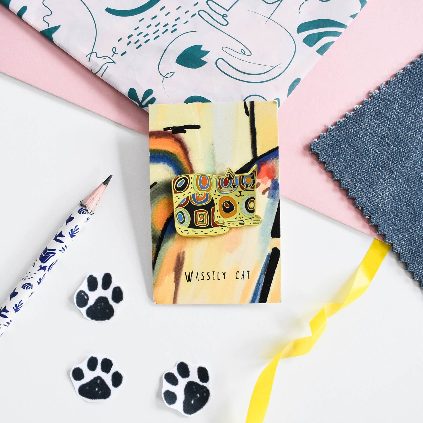 Wassily's Cat Artist Pin