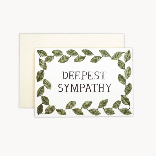 Deepest Sympathy Foiled Greeting Card