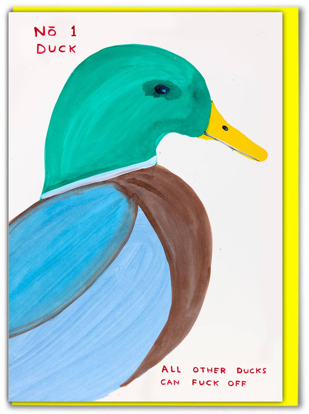 No. 1 Duck Greeting Card