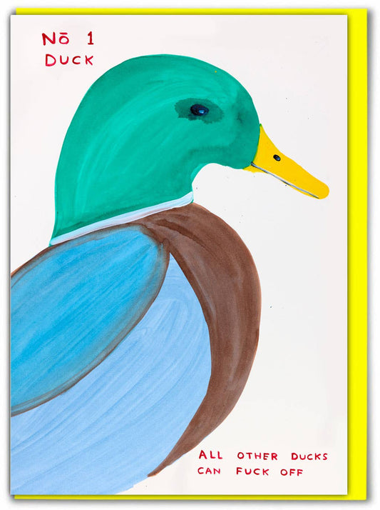 No. 1 Duck Greeting Card
