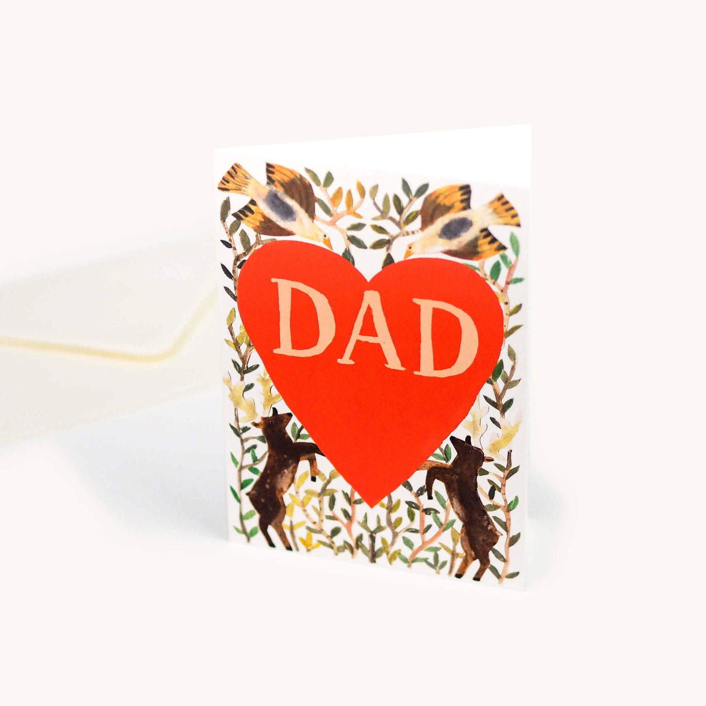 Dad Heart Dog Greeting Card