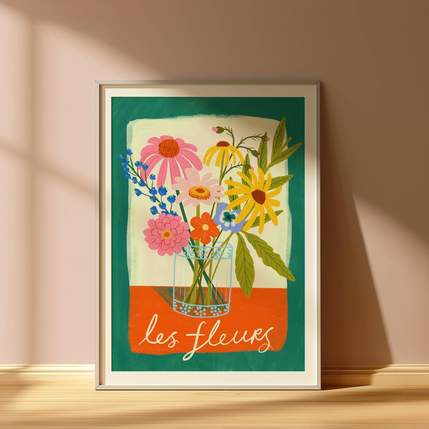 Les Fleurs Art Print | Floral Antique Vintage Vase Maximalis