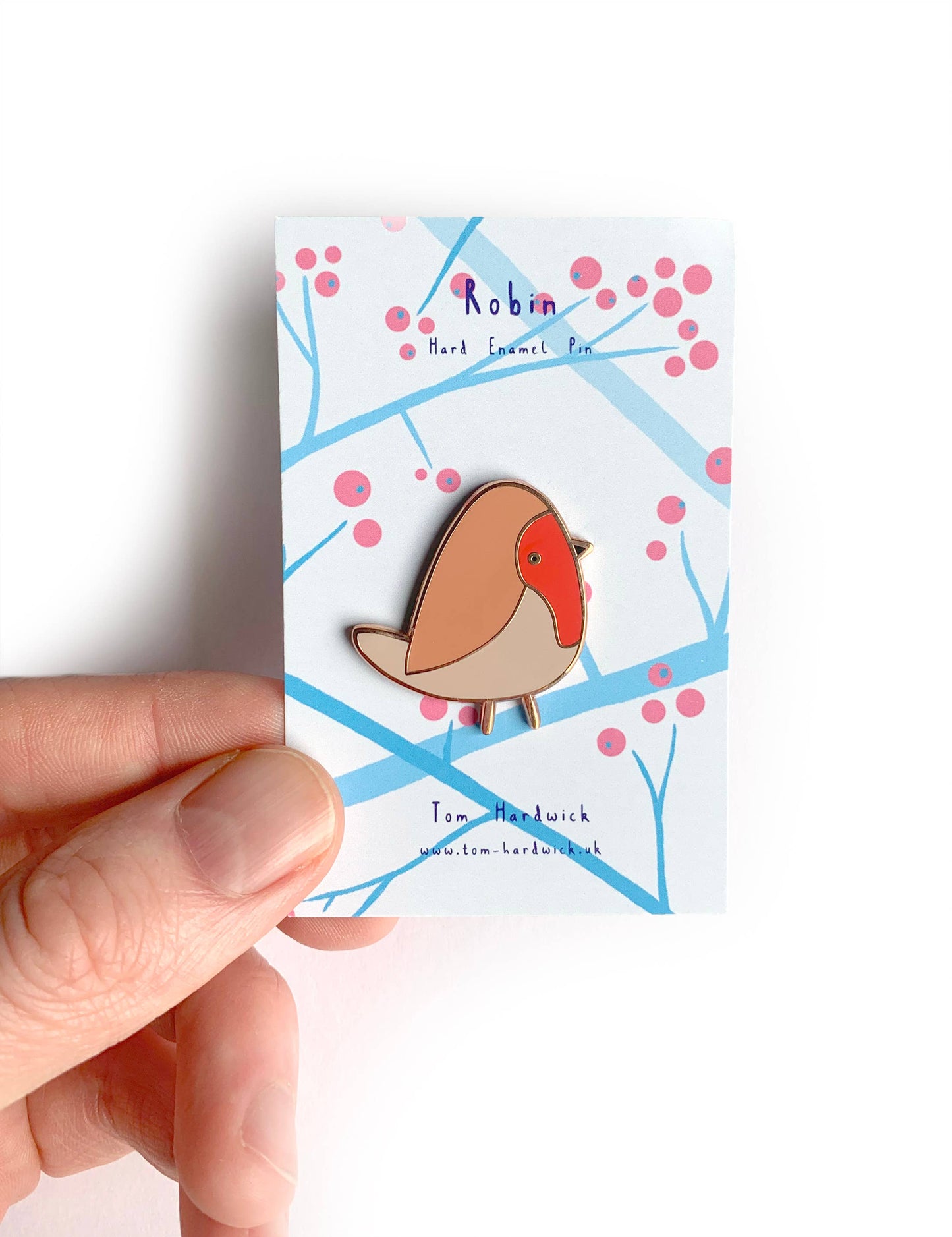 Robin Enamel Pin