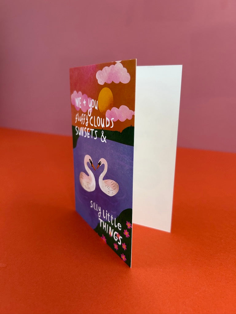 Clouds, Sunsets & Silly Little Thing Greeting Card
