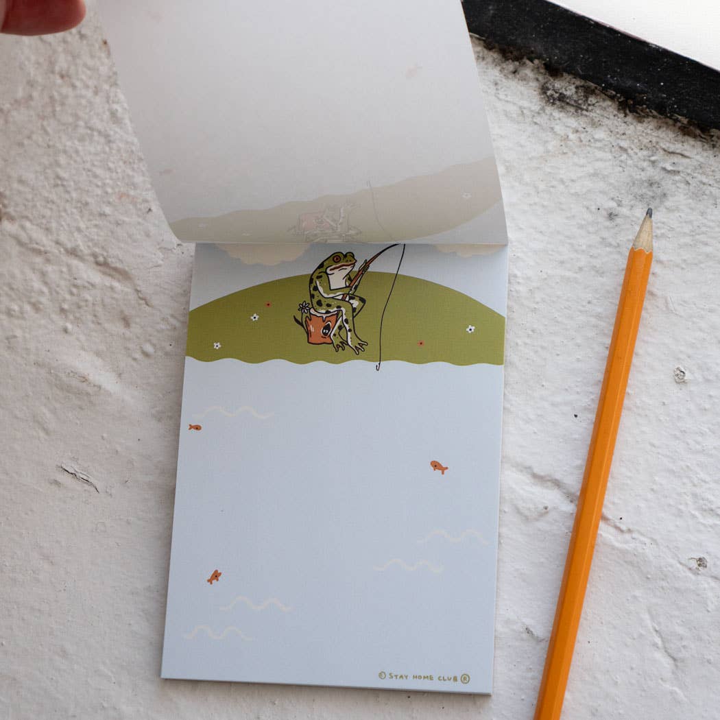 Fishing Frog Notepad