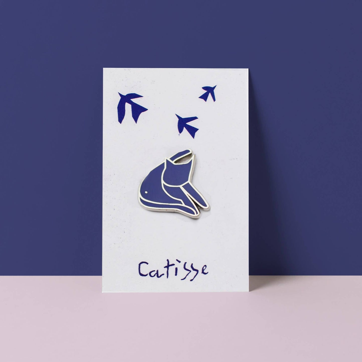 Catisse Blue Cat Enamel Pin